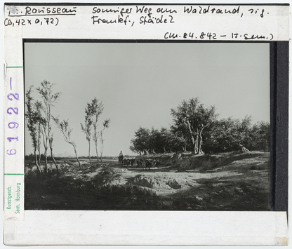 Vorschaubild Théodore Rousseau: Sonniger Weg am Waldrand. Frankfurt, Städel 